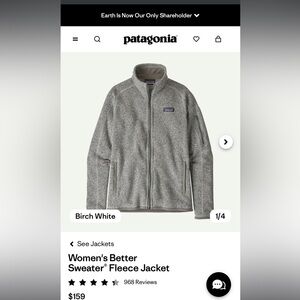Patagonia better weather fleece jacket. Woman size XS
